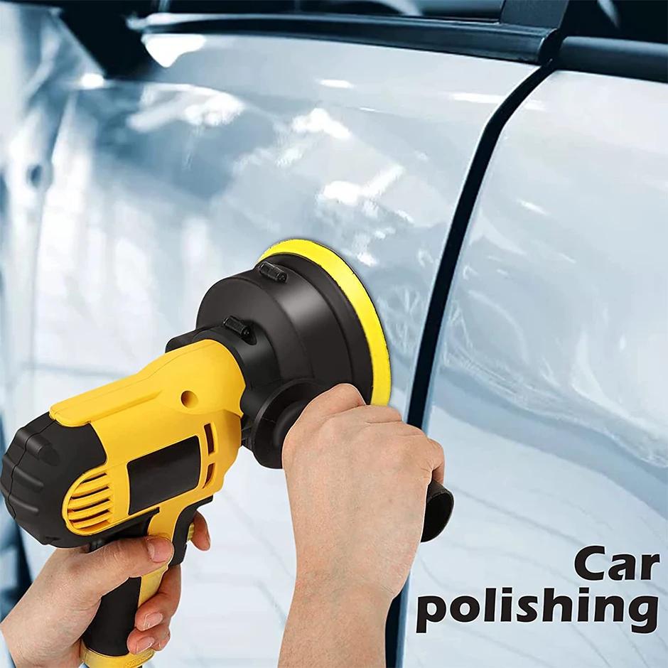 Car Polisher 12 Items Variable Speed Car Detailing Electric Polisher Machine Detachable Handle Waxing Cleaning Kit