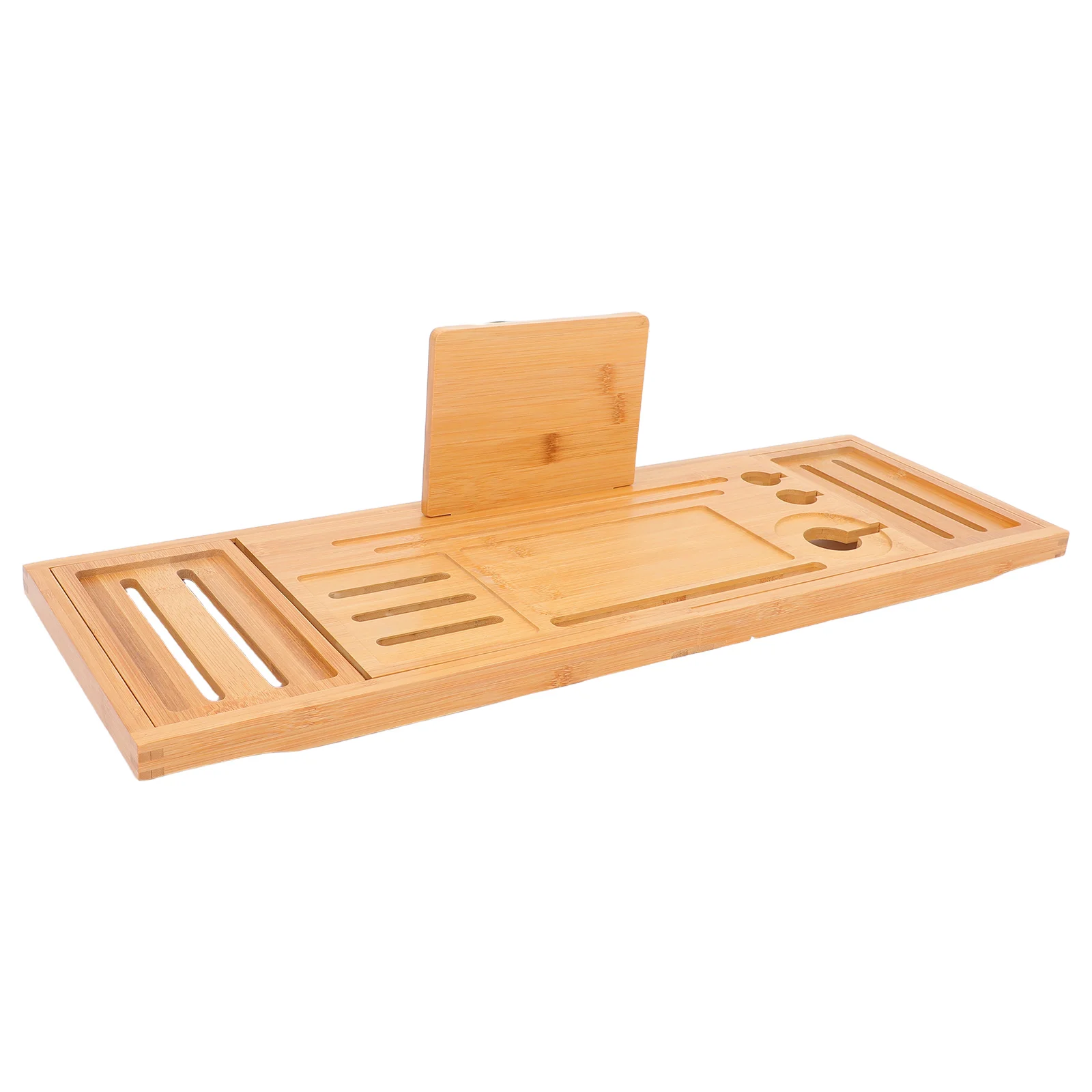 Bathtub Rack Bamboo Table Trays for Storage Organizer Accessories Bathroom Countertop Spa Desk