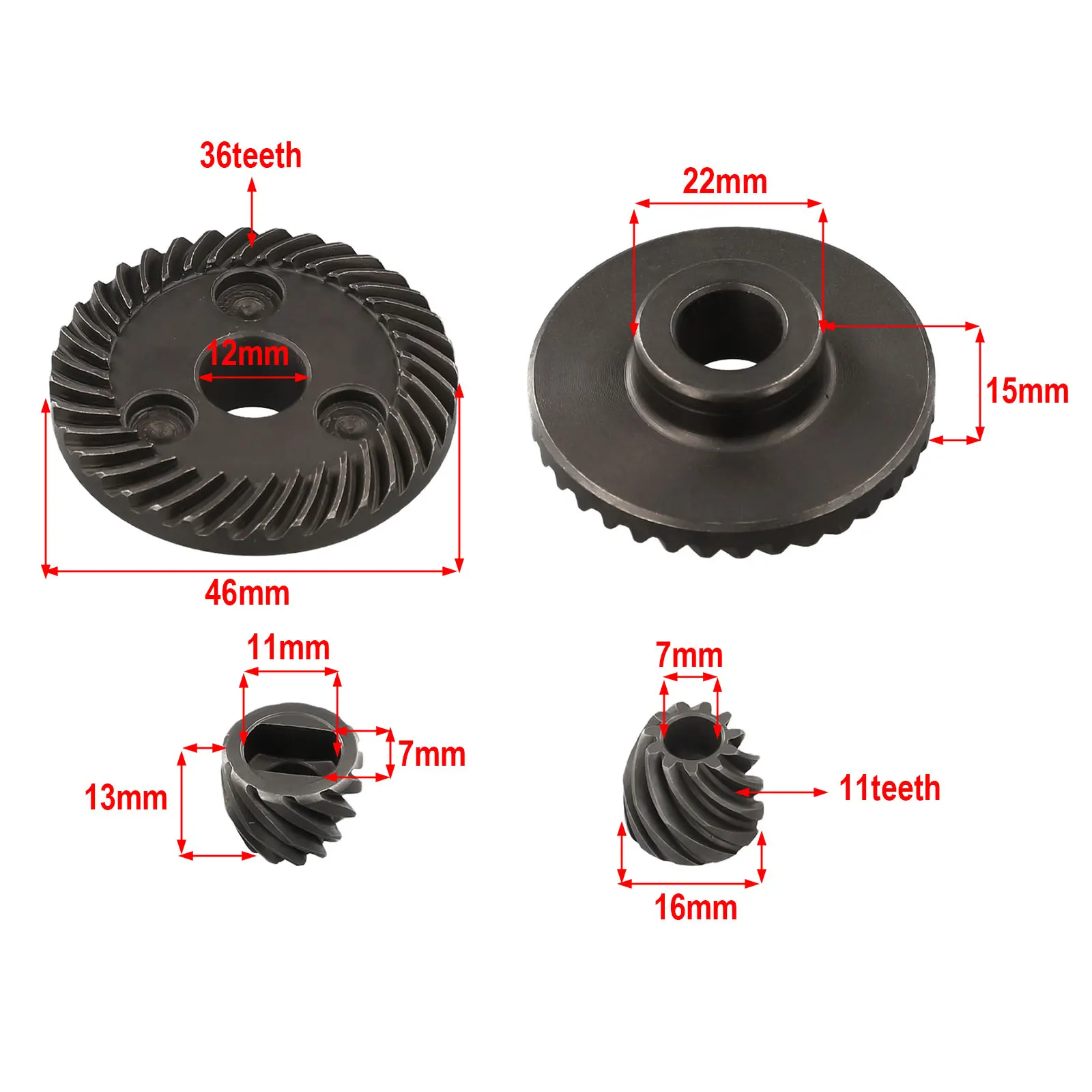 High Quality Gear Metal Set Without Card Slot 36/11 Teeth 9523 Angle Grinder Electrical Parts Useful