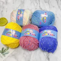 10PCs/Lot Colorful Dot Woolen Thread 500g Soft Eco-dyed Needlework Baby Cotton Cashmere Yarn for DIY Knitting Sweater Hats Scarf 2