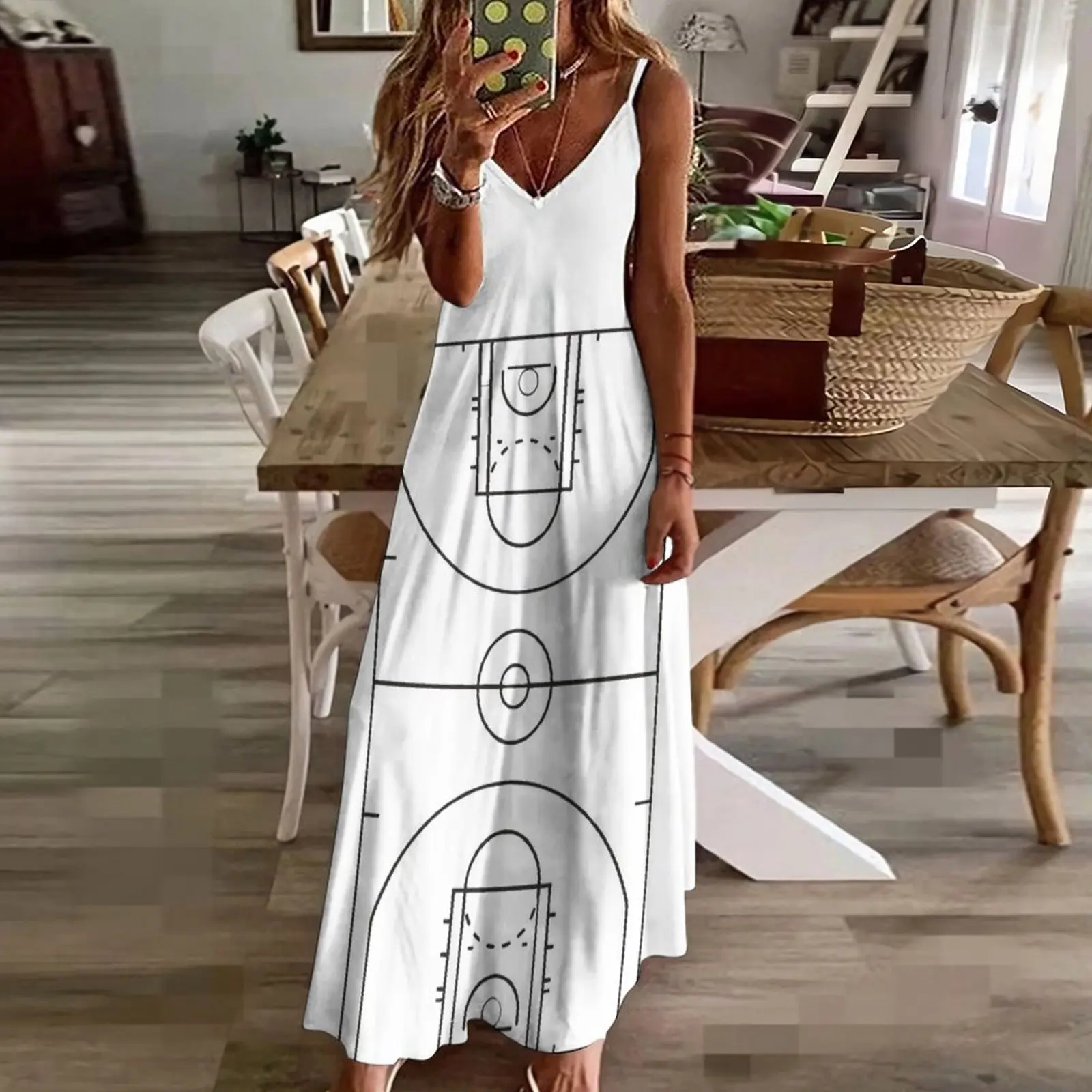 Basketball Court Sleeveless Dress women's summer clothing 2024 prom dresses prom clothes