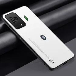 Luxury Silicone PU Leather Phone Case with Matte Finish - BlackShark Edition for Black Shark 5Pro (WHITE)