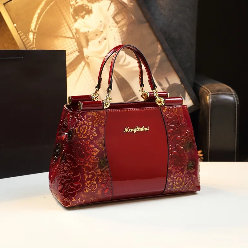 

Womens Leather Handbags Flower Tote Bag Shoulder Bag Top Handle Satchel Ladies Purse Crossbody Bag Bolsas De Mujer