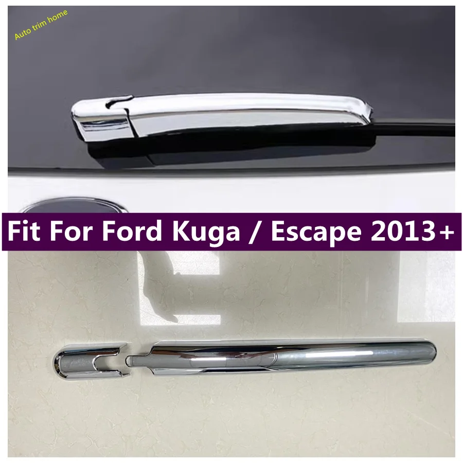 

Chrome Rear Windshield Wiper Cover Trim Fit For Ford Kuga Escape 2013 - 2019 Accessories