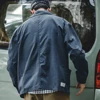 Maden Navy Vintage Jacket Men Turn-down Collar Hunting Tops Multi-Pocket Coat Men's Spring and Autumn Workwear Jacket 5