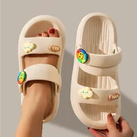 New Trend Cartoon Design Summer Non-slip Soft Sole Slides Lithe Seabeach Sandals Women Casual Slippers Ladies' Home Flip Flops 1