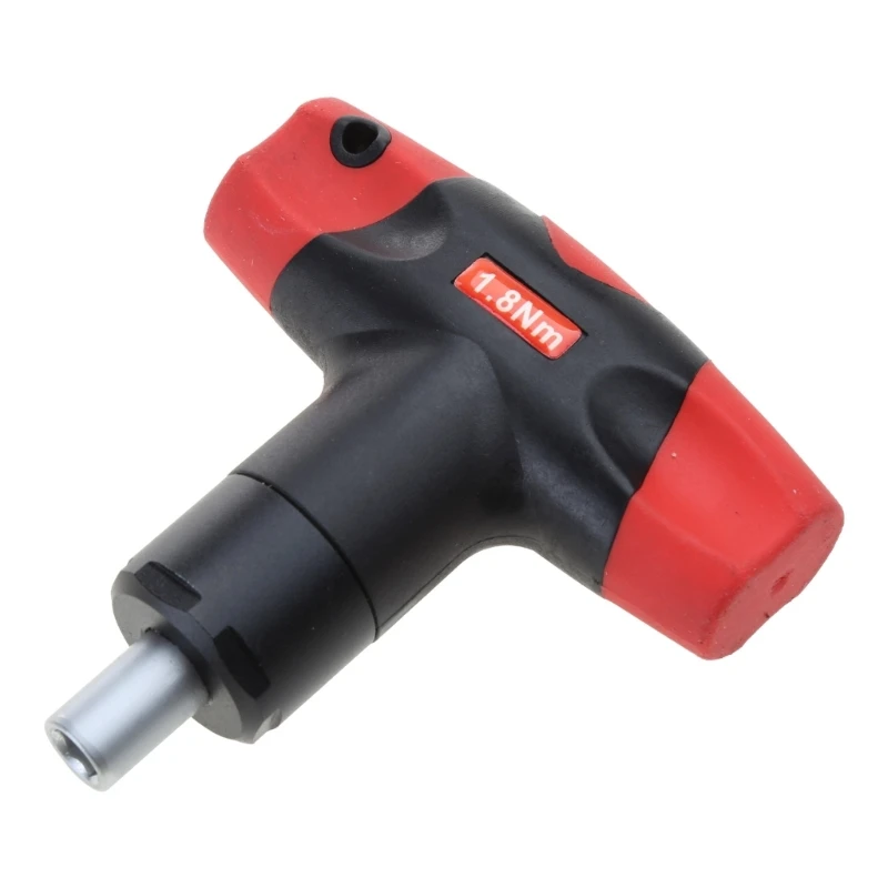 

Professional T-Handle Preset Torque Wrench Tool 1.8Nm/2.5Nm for Standard 1/4" Bits, Bits Not Included