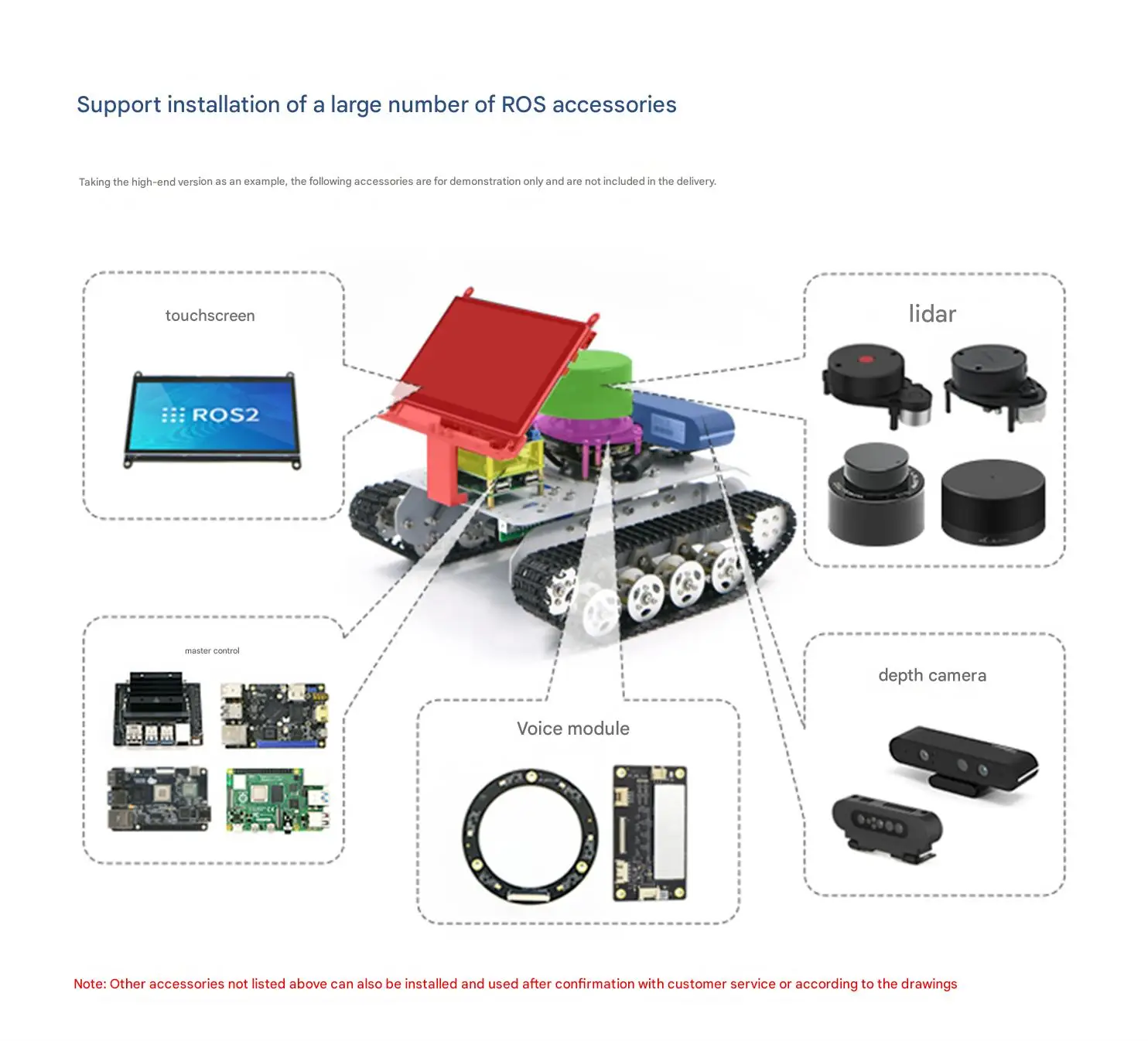 WHEELTEC R3 series crawler vehicle chassis, made of all metal, strong and stable