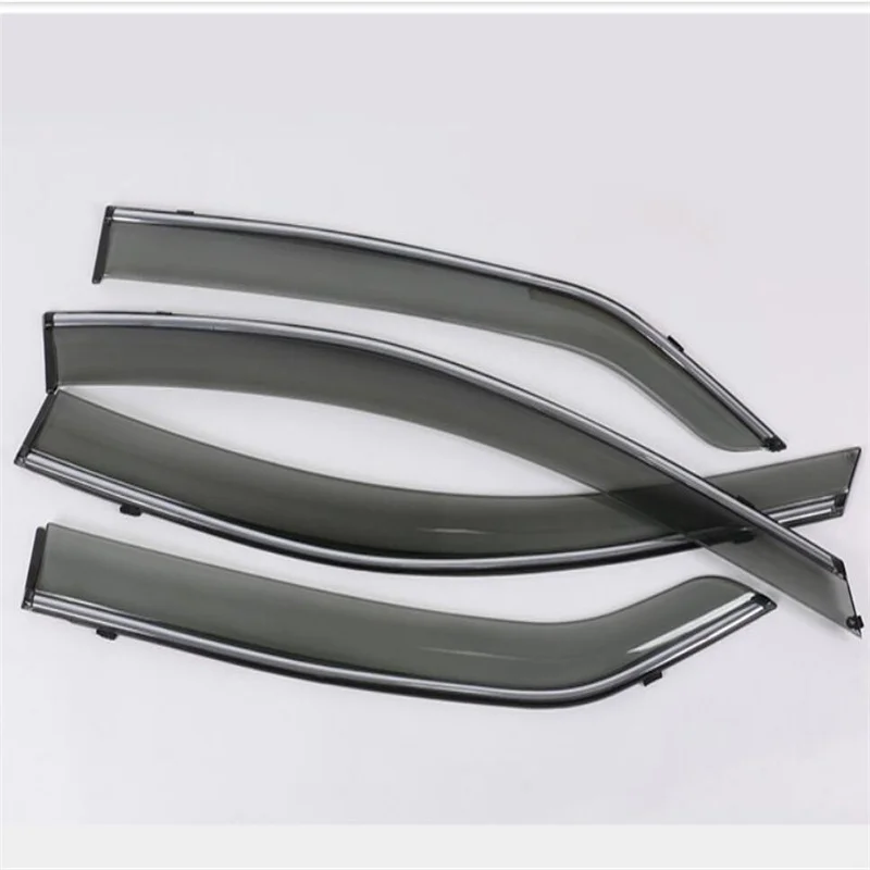 Acrylic Side Door Window Visor Rain Deflectors Guard Weather shields