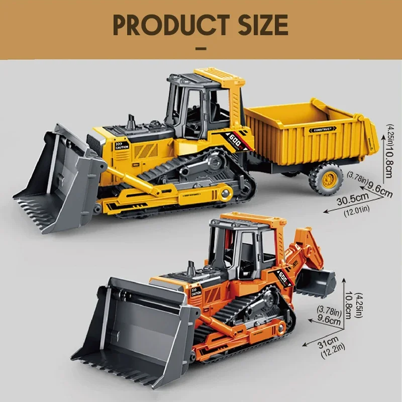 Eco Friendly ABS Plastic Bulldozer Model Toy for Kids