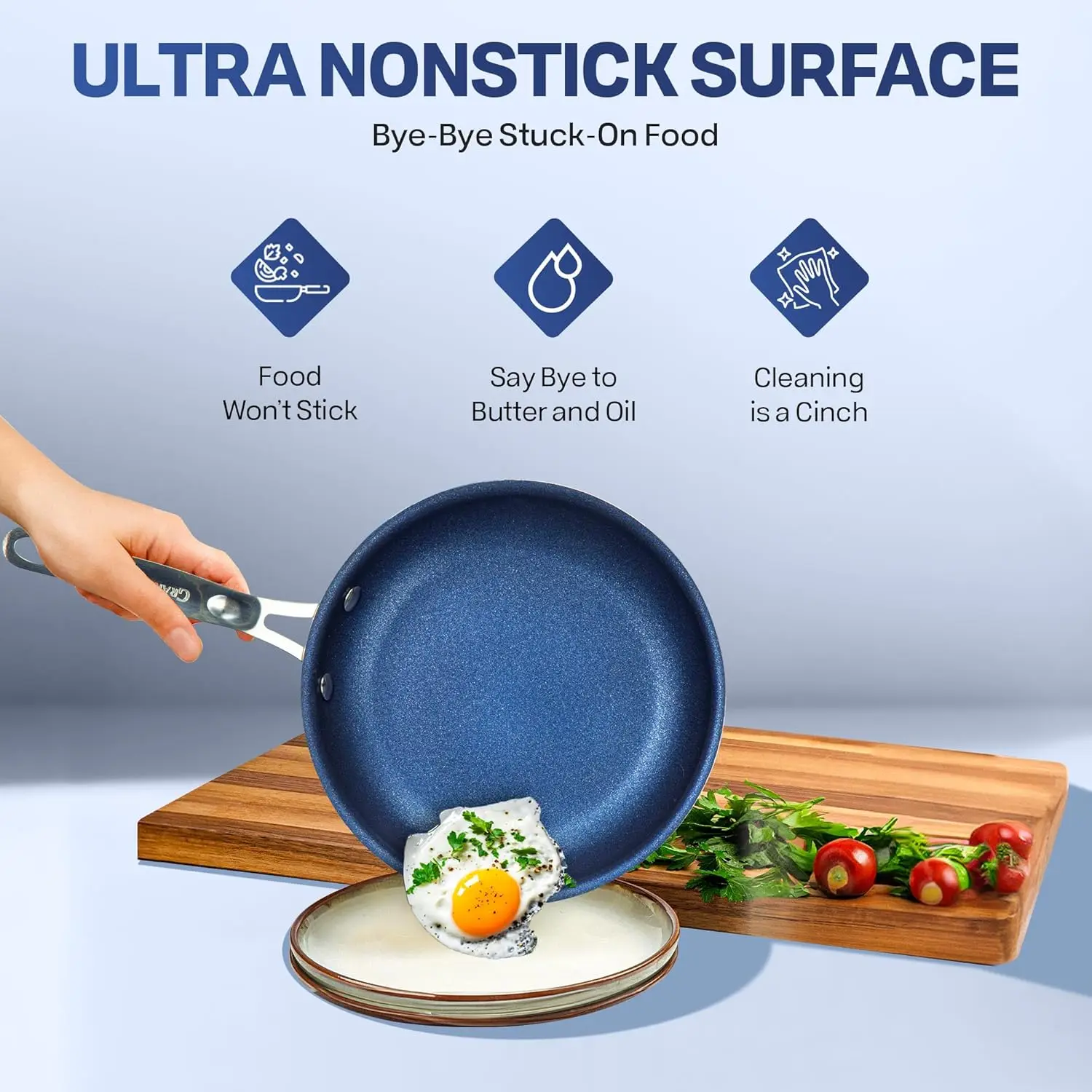 20 Pc Kitchen Pots and Pans Set Non Stick Cookware Set, Kitchen Cookware Sets, Granite Nonstick Set, Diamond Coated