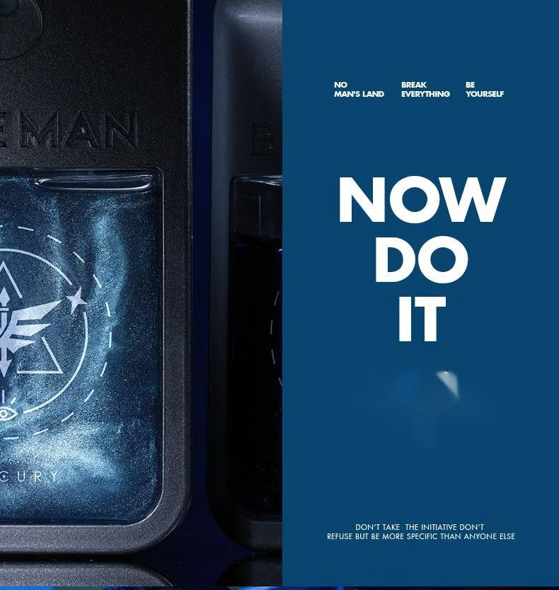 Neues blaues Herrenparfüm, anhaltender Duft, leichter Duft, blauer Duft, Kölnisch Wasser, große Markentasche für Studenten_voghion.com