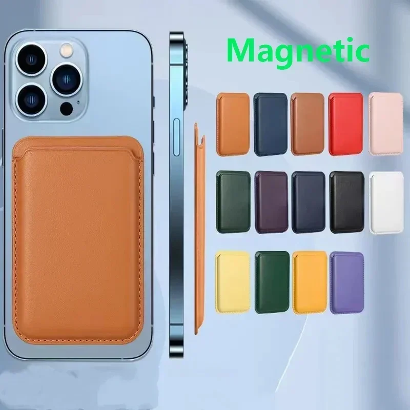 Leather Wallet Case Magnetic Card Holder for iPhone 15 14 13 12 11 Pro Max 15Pro S23 Phone Bag Cover Accessories