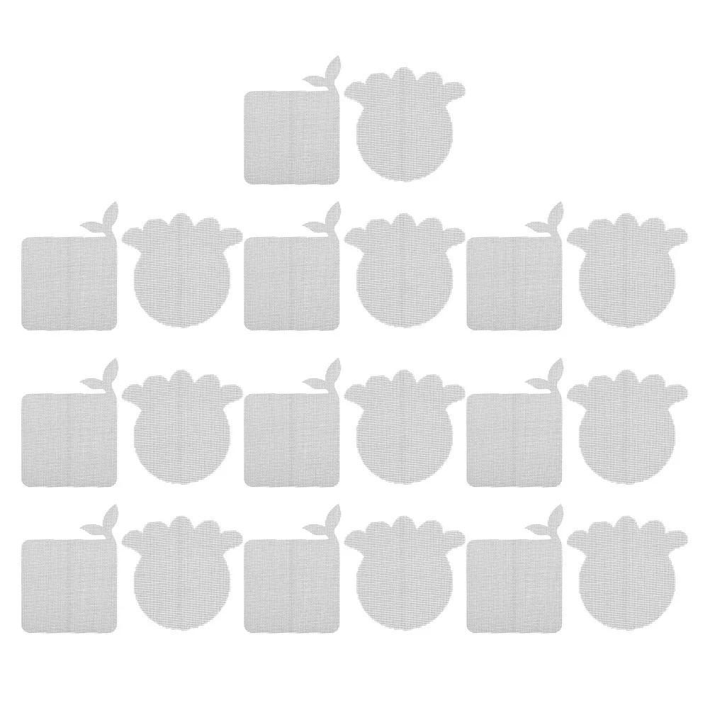 

20 Pcs Floor Drain Filter Shower Hair Catcher Stickers Anti-hair Filtering Pvc Pet Glue Toilet Anti-blocking