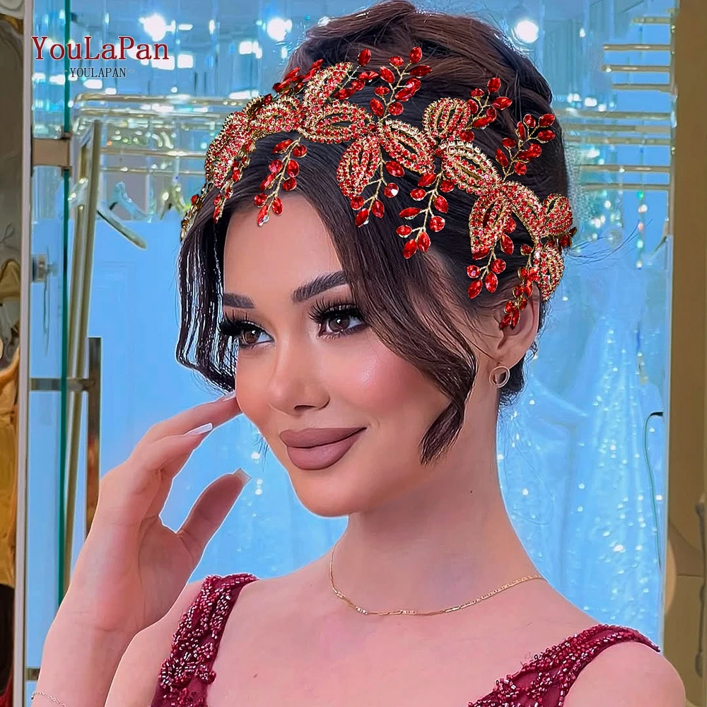 TOPQUEEN Multi Colored Hair Accessories Bridal Rhinestones