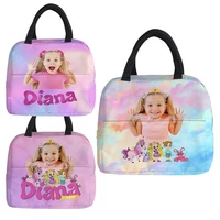 Diana And Roma Show Cooler Bags Kids Nurse Insulated Lunch Bag for School Office Nursing Portable Thermal Cooler Lunch Box 1