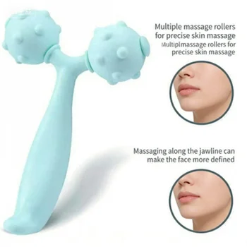 Lifting del viso, rassodamento, massaggiatore facciale, rilassamento muscolare, dimagrimento del viso, strumento di bellezza con rullo per massaggio manuale