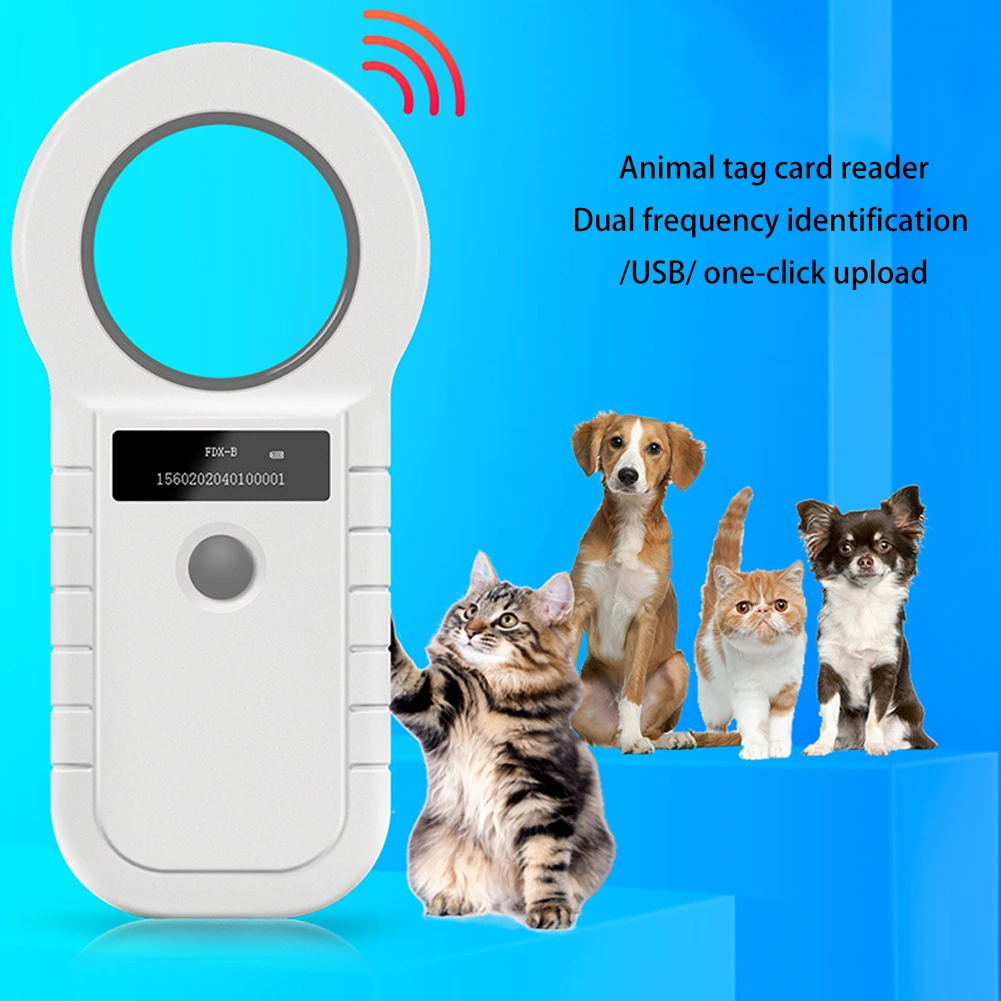 Portable Pet Microchip Scanner with OLED Display
