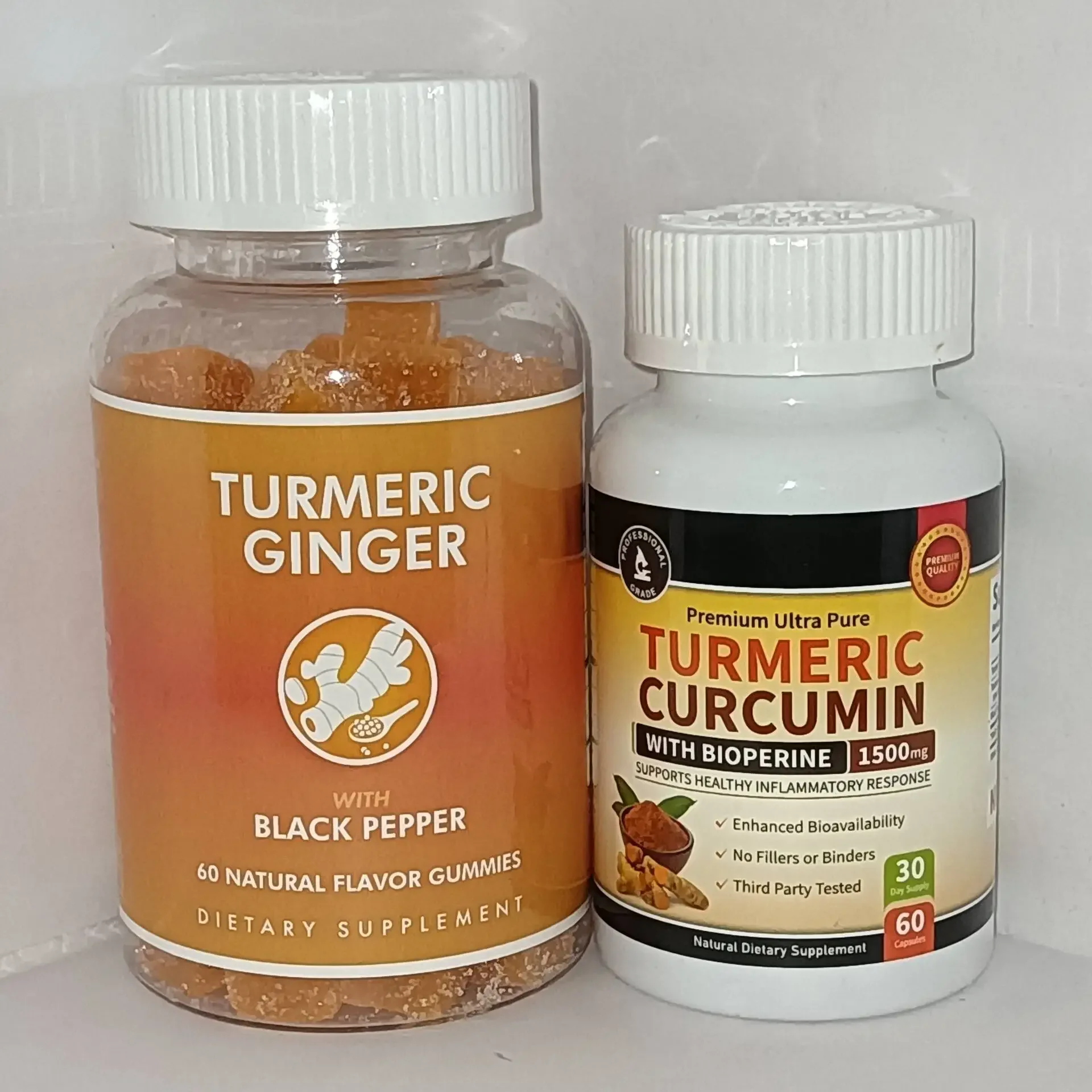 

2 Bottles Curcumin Soft Candy Capsules for Antioxidant Prevention and Cardiovascular Protection in Elderly Dementia Health Food