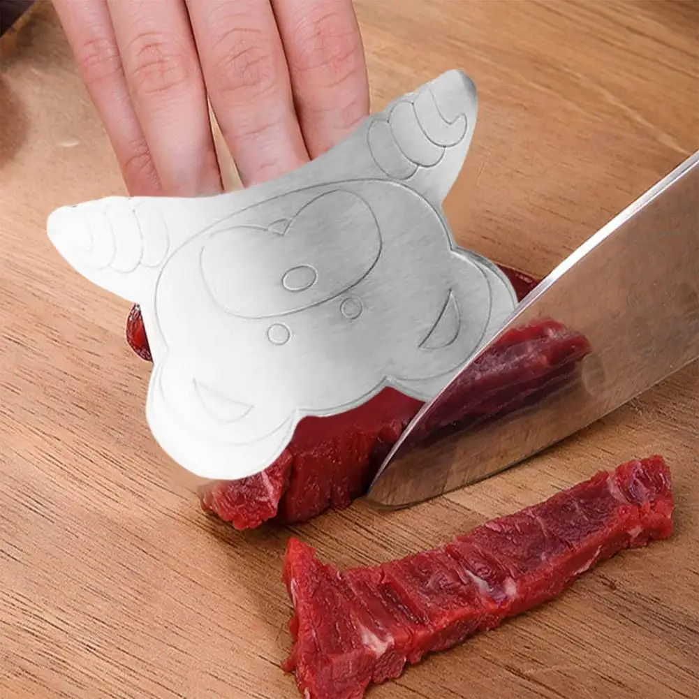 1Pc Cutter Safety Finger Guard Durable Stainless Steel Finger Protectors Adjustable Guards for Safe Cutting for Cooking