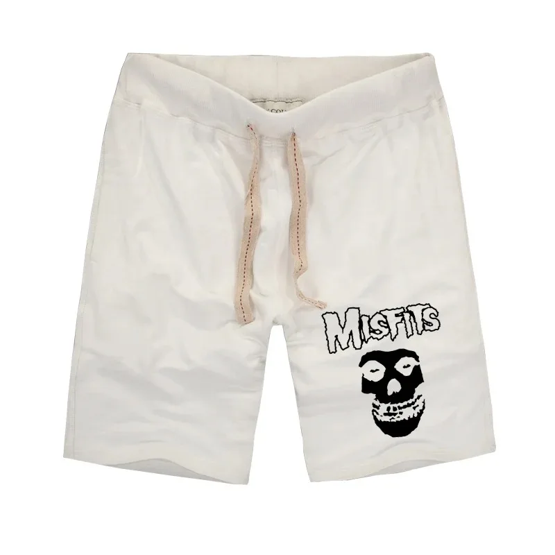 The MISFITS Shorts High Quality Summer Fashion Skull Printed Men's Casual Fitness Shorts Cotton Knit Short Pants Plus Size S-2XL 4