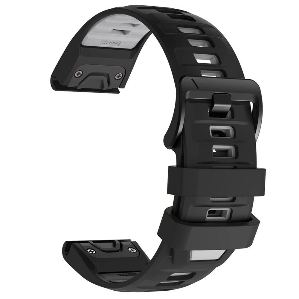 Enhanced Silicone Sports Strap Watch Band - QuickFit Bracelet, 26mm/22mm