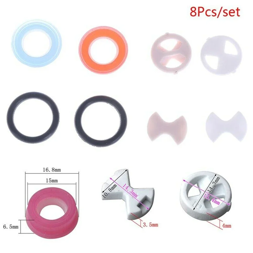 Tap Valve Spool Replacement Quick Opening Valve Water Tap Accessories Ceramic Disc & Silicon Washer Gasket Insert