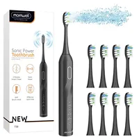 Electric Toothbrush 8 Brush Heads Sonic Electric Toothbrush with 40000VPM Deep Clean 4 Modes Rechargeable for Adults