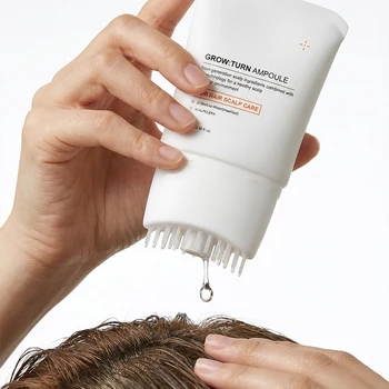 Siero per capelli con spazzola integrata, essenza nutriente e rinforzante per capelli, migliora l'ambiente del cuoio capelluto, massaggiatore per cuoio capelluto, cura dei capelli coreana