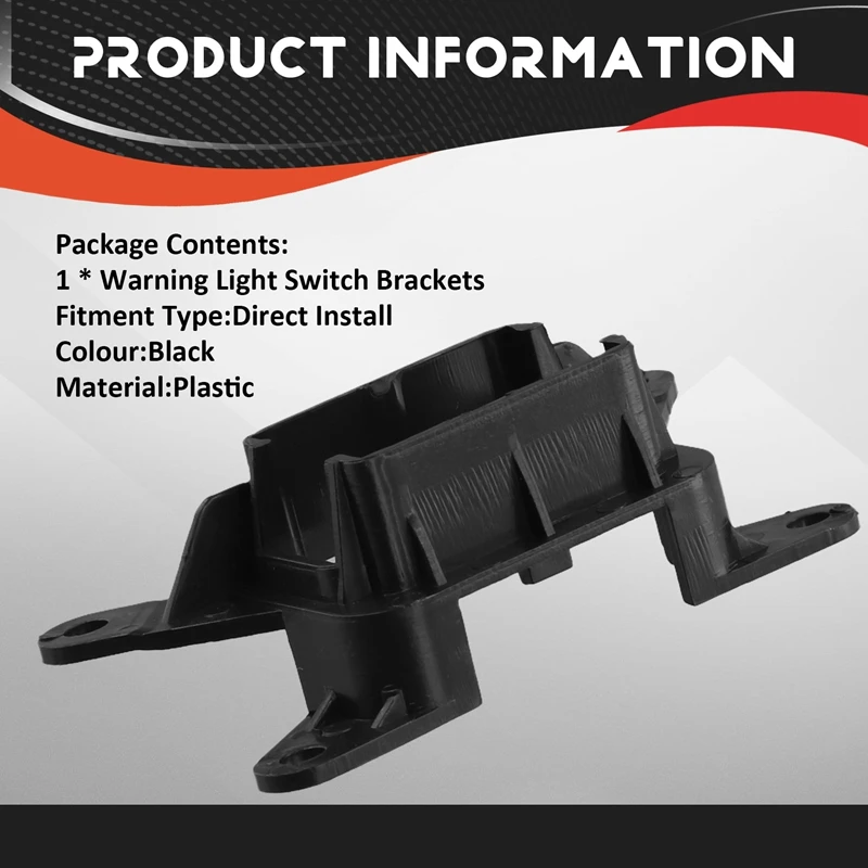 Warning Light Switch Brackets for KIA Forte Cerato Radio Stereo Head Unit Multimedia DVD Emergency Hazard Flasher
