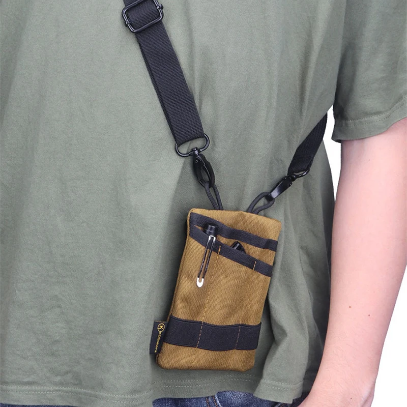 Tactical EDC Pouch Wallet Bag Mini Waist Fanny Bag Card Key Belt Waist Pack Pocket Camping Hiking Hunting Outdoor Coin Purse 5