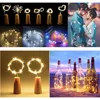 1Pcs 2 Meter 20 Led 1 Meter 10 Led Bottle Fairy String Lights Cork Christmas Wedding Party 2