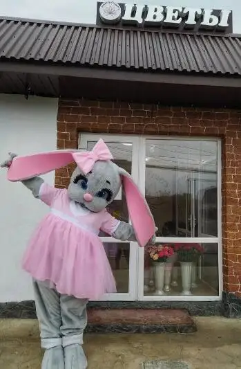 Adult Cartoon Rabbit Dresses Halloween Christmas Fancy Dresses Full Body Props Birthday Party Outfits Mascot Costumes