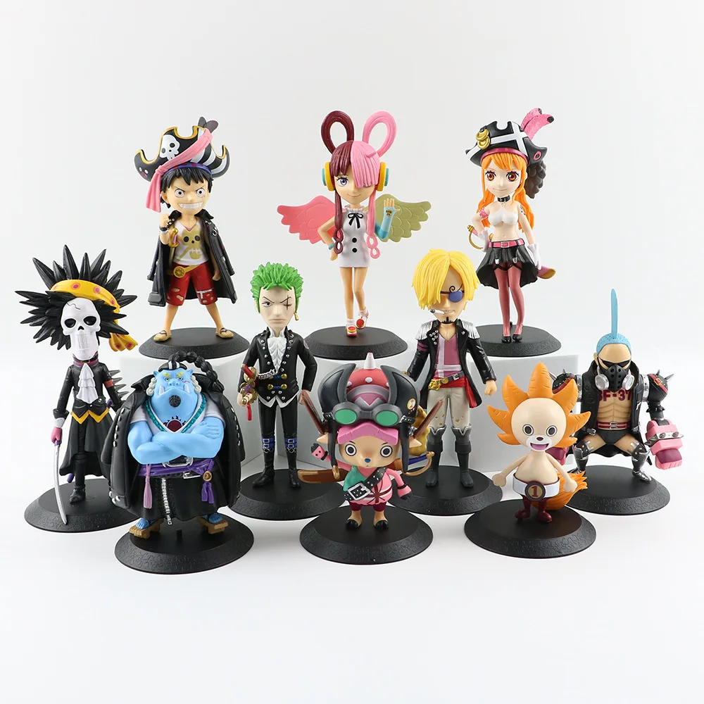 

Фигурки героев аниме Wcf, 5 моделей, красная серия, Luffy Sauron Sanji Nami Uta