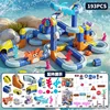 New Ocean Magnetic Electric Track Assembled Pull-Back Racing Car Gravity Slide Educational Child Toys Holiday Christmas Gift