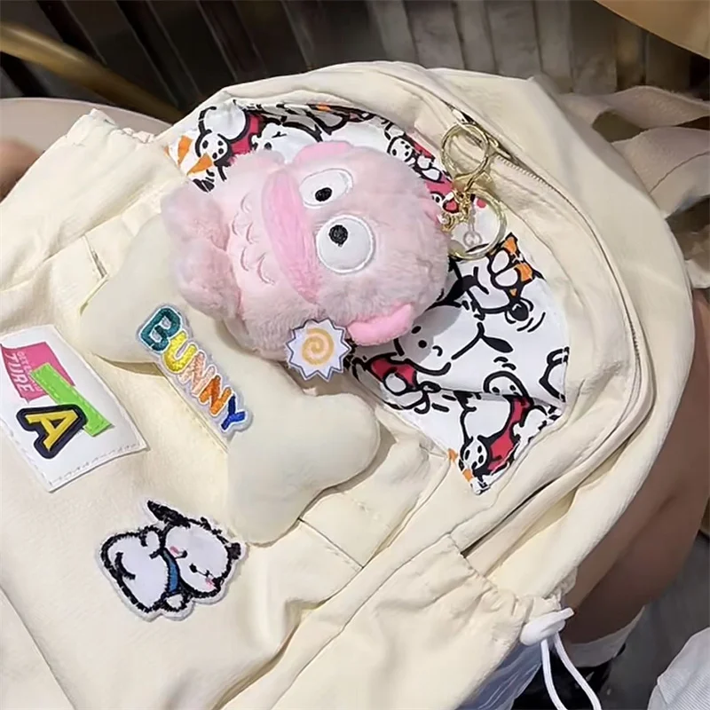 Cartoon Sanrio Plush Toys Keychian Cute Hangyodon Plushie Doll Keyring For Children Kawaii Women Bags Girls Birtnday Gifts plush toy plush doll plush keychain key chain