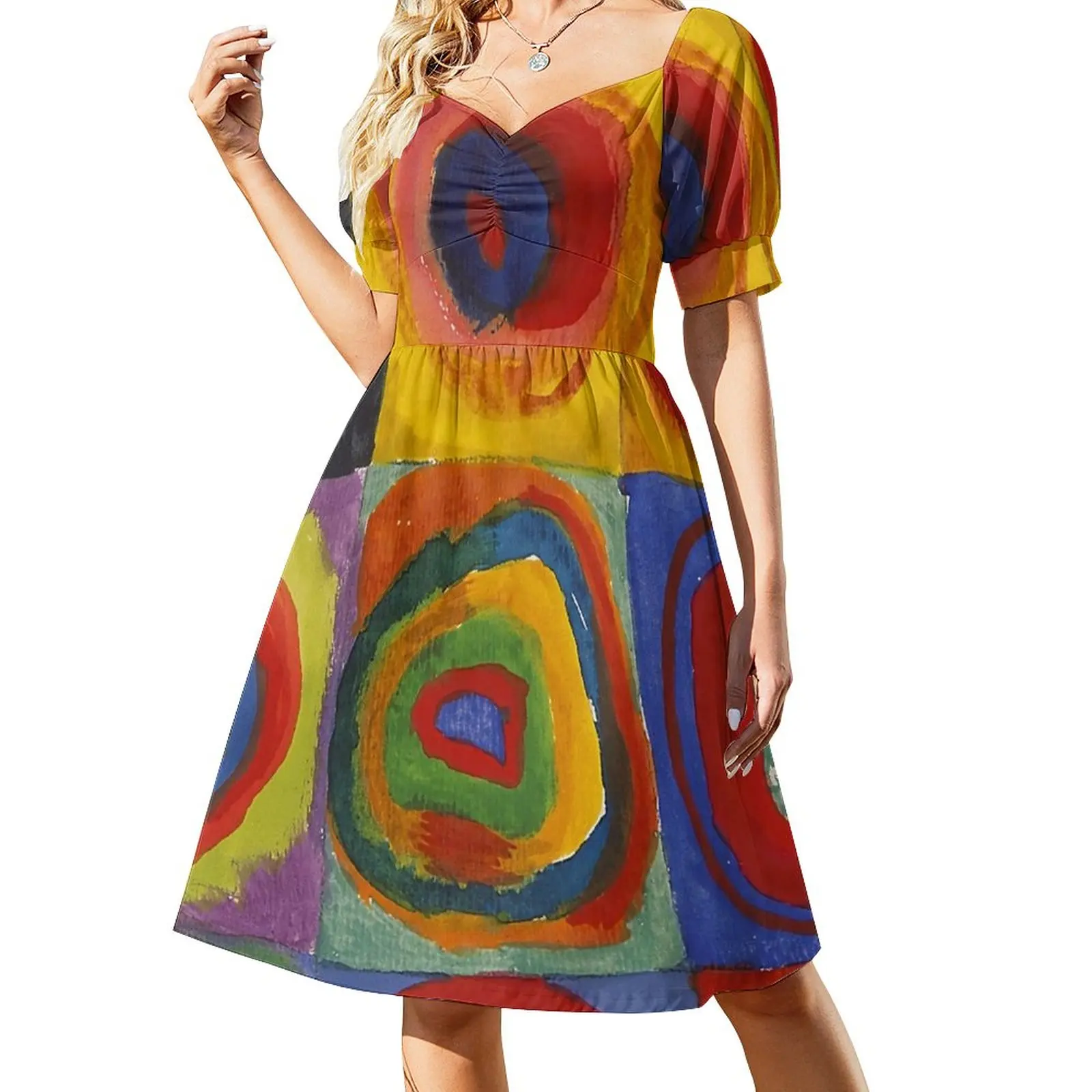 Wassily Kandinsky Sleeveless Dress party dresses women luxury dress Bride dresses