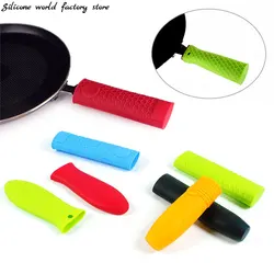 Silicone World Silicone Pot Handle Cover Saucepan Holder Sleeve Slip Cover Grip Cookware Parts Pan Handle Unique Kitchen Tools