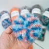 Scrubby Yarn for Scrubbies 6pcs Scrubbing Yarn Rainbow Colored Polyester for Dish Scrubber Crochet Knitting Project Craft Kit 3