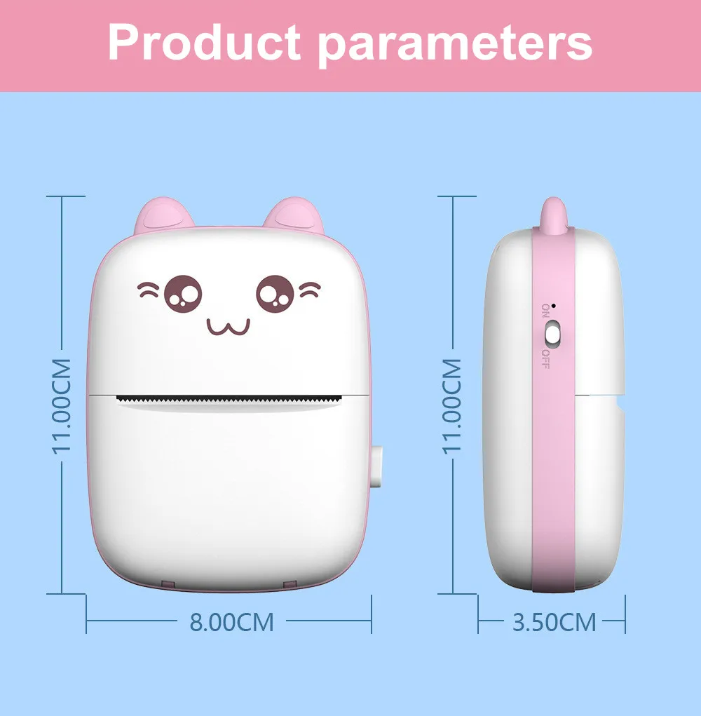 Portable Mini Impresora Printer Wireless Thermal Pocket Printer Self-adhesive Stickers Paper For Android Ios Impresora Portátil - Printers - Vimarsana News
