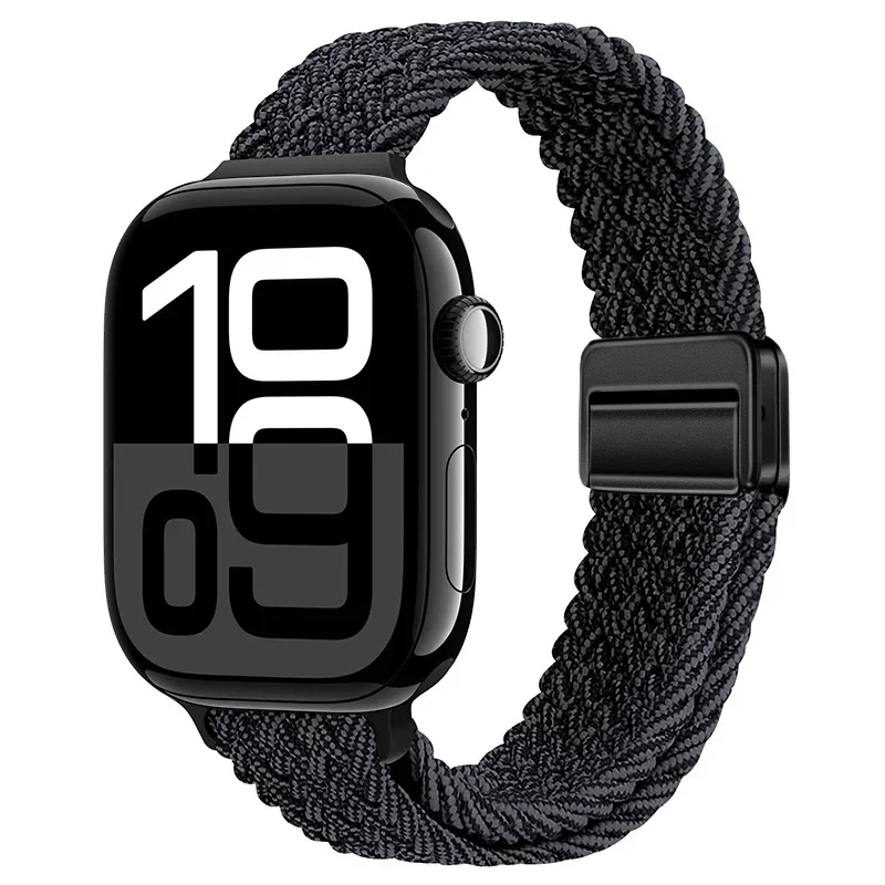 Slim Braided Loop Nylon Strap for Smartwatches - Elegant Bracelet Band