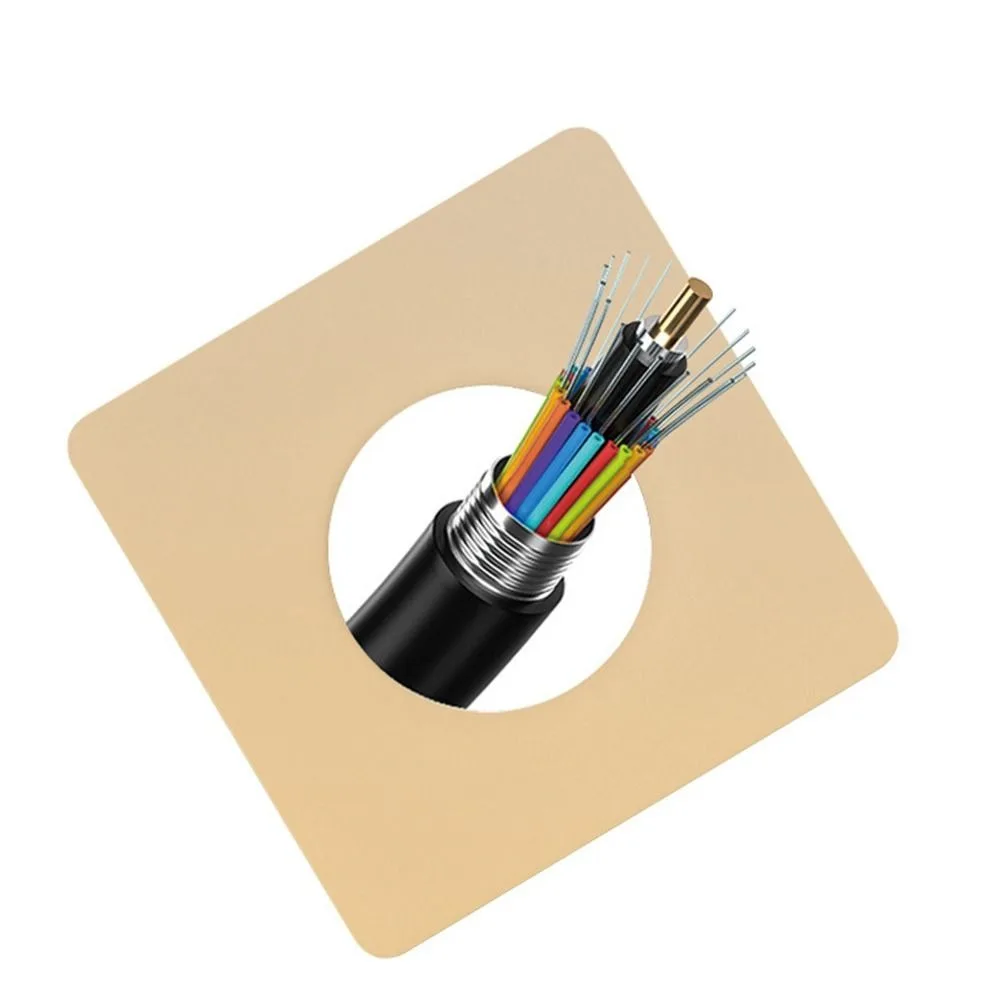 Electrical Supplies Wall Blank Panel With Outlet Hole 86Type Cable Cover Cable Organizer Storage Network Rubber Pad