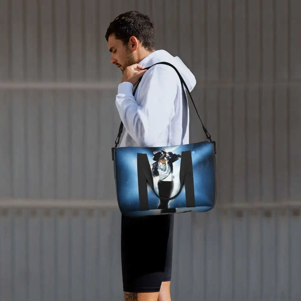 Michael Jackson Musicians Singers Dancers Beach Travel Bag Large Capacity Tote Bags for Sport Women Shopping Duffle Shoulder Bag