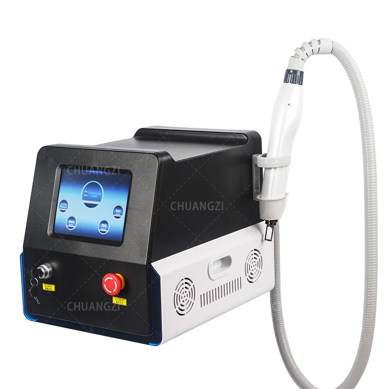 Skin care beauty device picosecond device 1064 532 1320nm Nd Yag light therapy tattoo scar mole freckle dark spot remover skin care beauty machine