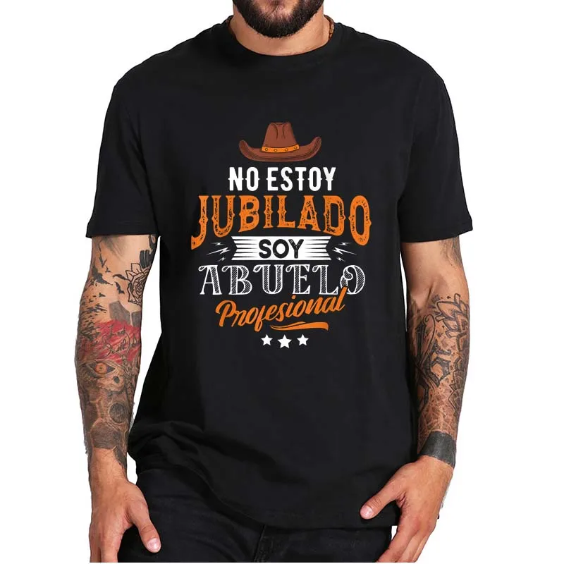 

I'm Not Retired I'm A Professional Grandpa T-Shirt Vintage Design Funny Tee Tops 100% Cotton EU Size Father's Day Gift