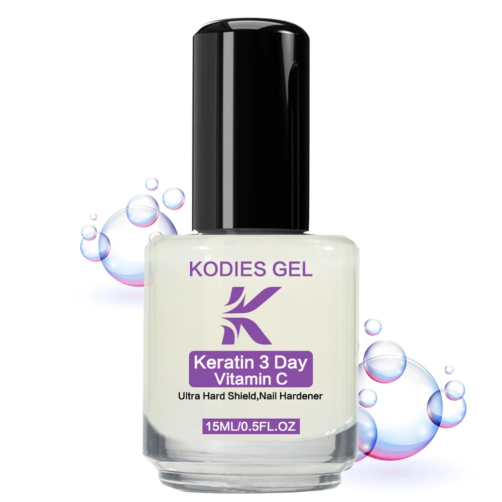 KODIES GEL Nail Growth Keratin Nail Strengthener Cuticle Treatment Serum Vitamin C Formula Hardener Manicure Care nail treatment