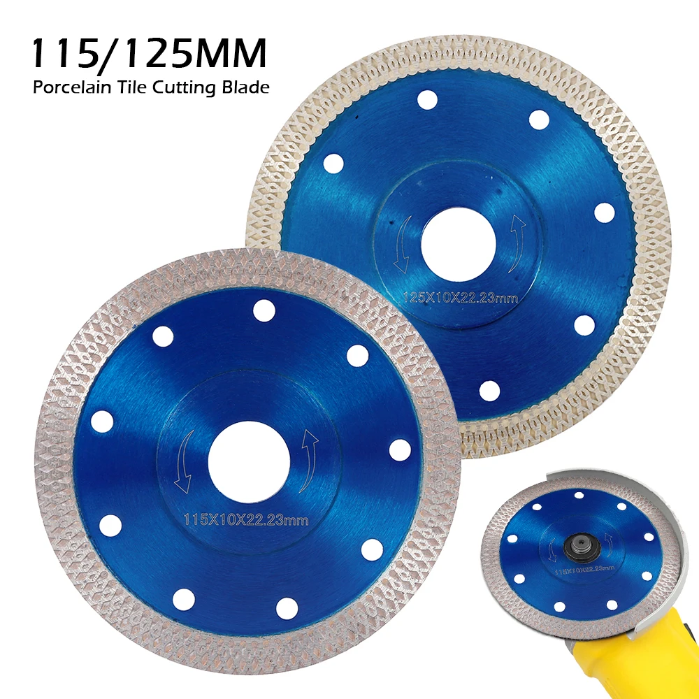 

115/125mm Diamond Cutting Blade 65Mn Manganese Steel Dry Wet Circular Saw Blade Cut Off Wheel Fast Cutting Angle Grinder Disc