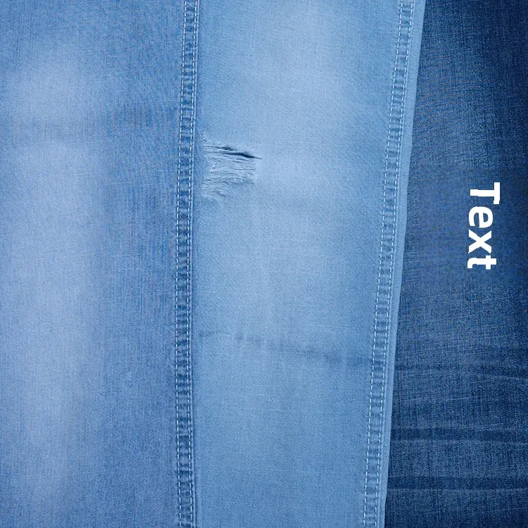 Pure Cotton Denim Fabric 6OZ Breathable Soft Cotton Jeanswear for Shirts And Pants Origin China for Clothing Accessories