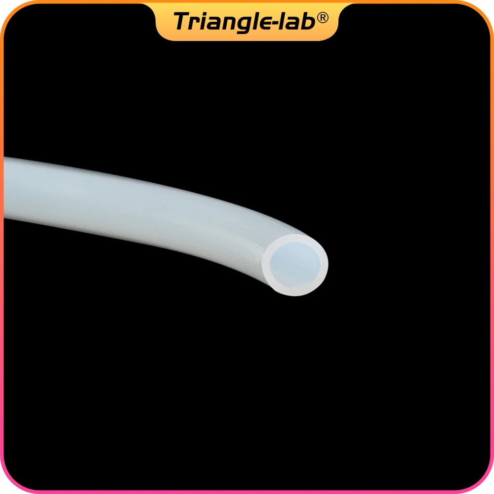 Trianglelab-3 x 4mm ptfe tubo, 3x4mm, id3mm, od4 mm, ptfe liso, tubo de substituição para coelho mma, 1.75mm