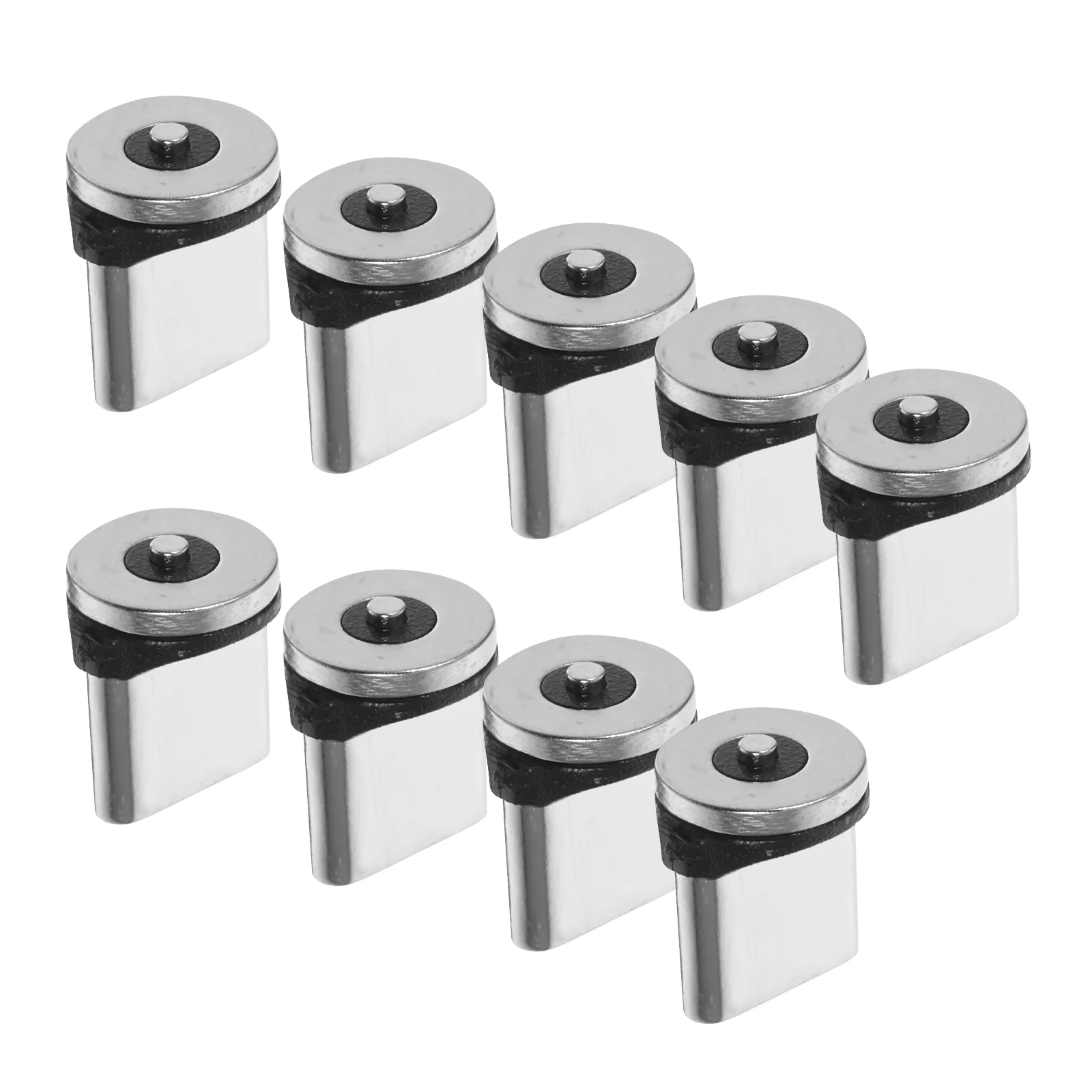 9 Pcs Magnetic Charging Cable Tip Usb C Adapter Connector Silver Fast Charge Data Transmission Magnetic Phone